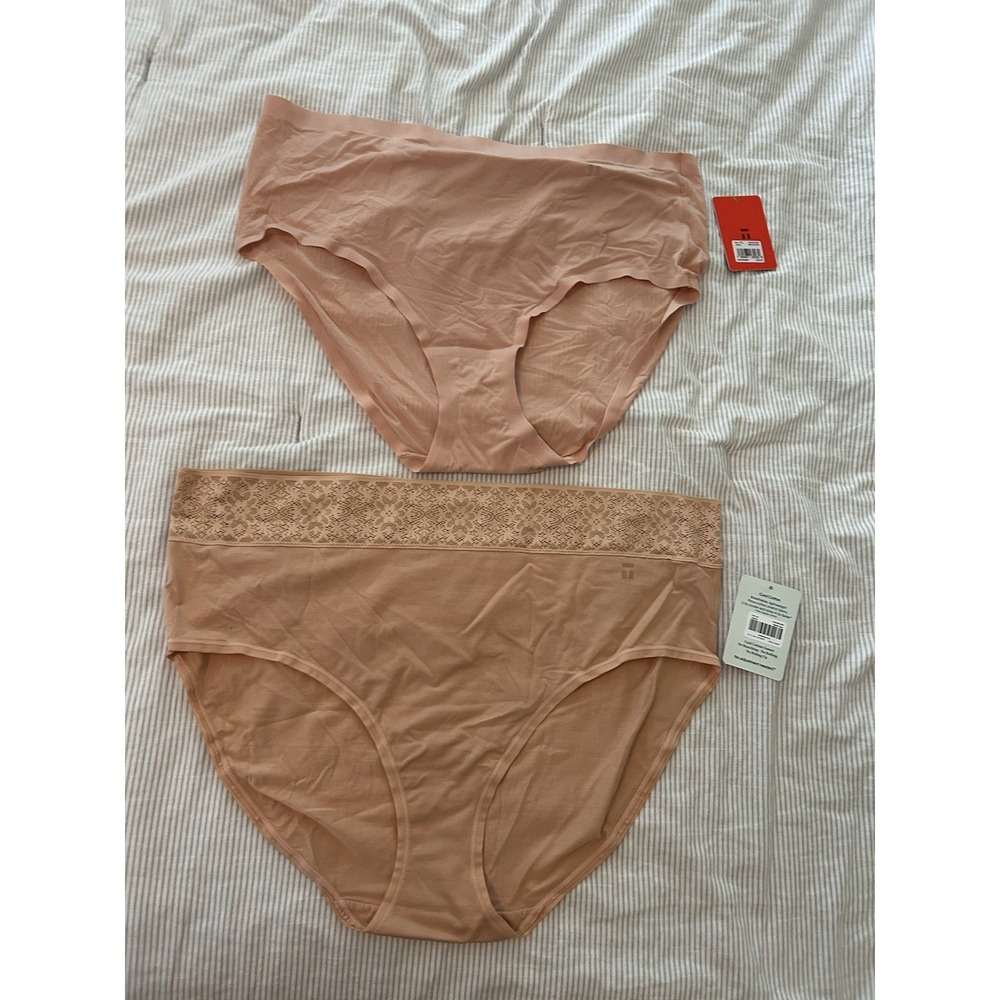 Tommy John Womens 2XL Underwear High Rise Brief Lot Of 2 Cool Cotton Lace, Air - Picture 3 of 12